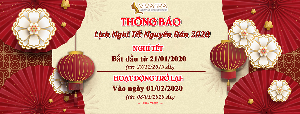  💥 VIVA SPA XIN TRÂN TRỌNG THÔNG BÁO LỊCH NGHỈ TẾT NGUYÊN ĐÁN 2020 💥